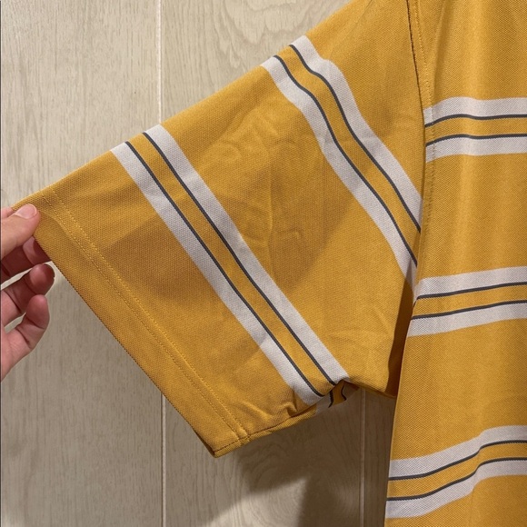 Page & Tuttle Cool Swing Mustard Yellow Golf Polo- L - Picture 2 of 6